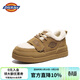 Dickies女士雪地靴女靴加絨棉鞋加厚保暖厚底增高毛毛鞋 黃棕 37 