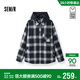 森馬（Semir）[商場(chǎng)同款]夾克男可拆卸連帽外套格紋上衣2025秋休閑101525108110