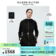 朗姿歐洲EiLEEN ELITEE法式氣質(zhì)翻領(lǐng)設計感冬新款連帽短外套 黑色2 M