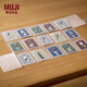 MUJI MUJI 可一覽展開(kāi)式卡片收納夾 兒童生字卡片收納夾 收藏卡尺寸15個(gè)口袋(豎3層*橫5列)