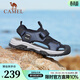 駱駝（CAMEL）夏季新款舒適包頭沙灘鞋戶(hù)外休閑男士涼鞋洞洞涼鞋 G13M076014-1 深藍/黑 40
