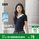森馬（Semir）POLO衫女夏季短款涼感撞色西裝領(lǐng)緊身套頭衫2026上衣109326115006