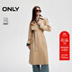 ONLY2025夏季新款通勤氣質(zhì)插肩袖防風(fēng)長(cháng)款風(fēng)衣外套女|125336007 C11巨石沙色 M