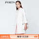 PORTS寶姿  新品商場(chǎng)同款毛呢大衣女優(yōu)雅喇叭袖翻領(lǐng)中長(cháng)大衣 白色 M (6)