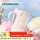 星巴克杯子 冰藍芭蕾系列蝴蝶結造型款馬克杯355ml桌面水杯 男女士送禮 粉色款蝴蝶結造型款馬克杯355ml