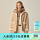 ELAND衣戀皮草女寬松短款大口袋毛絨保暖外套2025冬季新款 淺卡其色(36)L/Beige M 165