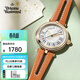 Vivienne Westwood西太后手表女士復古鏤空歐美石英表女生日送女友禮物 棕色復古鏤空皮帶 VV168GYTN 34mm