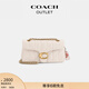 蔻馳（COACH）奧萊女士女包絎縫和愛(ài)心掛件TABBY 26號單肩包斜挎包 B4/粉筆白色