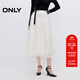 ONLY2025秋季新款優(yōu)雅氣質(zhì)羽毛流蘇設計長(cháng)款半身裙女|125116010 A43 奶油白色 L