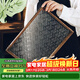 格娜斯茶盤(pán)實(shí)木茶托復古玻璃托盤(pán)家用點(diǎn)心盤(pán)茶點(diǎn)盤(pán)早餐盤(pán)海棠花茶水盤(pán)