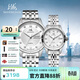 上海（SHANGHAI）手表禮物 國民系列透底鑲鉆自動(dòng)機械透底男表情侶對表 3012N