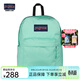 JANSPORT杰斯伯書(shū)包輕便雙肩包男女旅行包簡(jiǎn)約背包電腦包學(xué)生校園 4QUEDH3新薄荷糖/新牛油果綠-隔層+側袋-25年