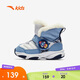 安踏學(xué)步鞋男女寶寶棉鞋加絨加厚保暖高幫兒童外穿雪地靴A12540001