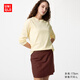 優(yōu)衣庫女裝竹節紗插肩袖T恤/長(cháng)袖483470 40 奶油色 L
