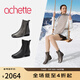 achette雅氏5T23 2025秋季新款簡(jiǎn)約優(yōu)雅時(shí)裝靴舒適乳膠底短靴 14-黑色 37