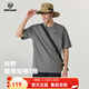 諾詩(shī)蘭（NORTHLAND）夏季戶(hù)外圓領(lǐng)T恤男女同款sorona涼感短袖柔軟舒適戶(hù)外休閑T恤 月巖灰色 XL (180)