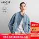 艾諾絲雅詩(shī)春秋新品寬松個(gè)性時(shí)髦100%棉牛仔短外套40221070 牛仔蘭 M