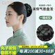 嬌滴（Cutie）丸子頭假發(fā)女花苞頭盤(pán)發(fā)古風(fēng)假發(fā)髻新娘旗袍造型后腦勺假發(fā)包頭飾 #4深棕色