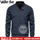 Walker Shop輕奢品牌高端棒球領(lǐng)夾克男2026春秋新款立領(lǐng)男士休閑外套棒球服男 藏青 XL 135-150斤