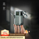 高茗迷你小茶壺一人用泡茶壺耐高溫玻璃壺家用泡茶器一壺一杯功夫茶具 指環(huán)壺【煙灰】 130ml