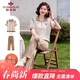 俞兆林媽媽夏裝套裝中老年女裝短袖套裝婆婆衣服 Y52K050