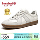 楓葉（leaveland）意大利男鞋2026新品真牛皮復古情侶款德訓鞋戶(hù)外男士運動(dòng)休閑板鞋 【升級版抑菌】白色（皮鞋碼） 43