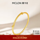 曼卡龍黃金手鐲福韻童鐲足金手鐲實(shí)心活口兒童款滿(mǎn)月送寶寶周年禮物 9.99g（預售以實(shí)收克重為準，多退少補）
