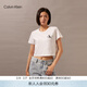 Calvin KleinJeans夏季女士活力少女感ck純棉字母印花潮流辣妹短款短袖T恤