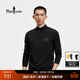 比音勒芬【超輕T】2026春季新款男士戶(hù)外運動(dòng)休閑通勤防曬立領(lǐng)長(cháng)袖T恤男 07黑色 XL （110）
