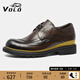 VOLO犀?！娟惸榴Y同款】大頭鞋男士商務(wù)正裝鞋新款休閑增高西裝鞋 棕色（套腳） 內增高6cm 四季款 39