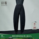 日著(zhù)原創(chuàng  )設計女裝春季新款女士寬松百搭顯瘦褲子女蘿卜哈倫長(cháng)褲 尋游黑 M