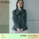 SNIDEL2025秋冬新品簡(jiǎn)約蝴蝶結系帶羊毛大衣毛呢外套SWFJ255067 灰色 M (1)