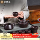 金鑲玉功夫紫砂茶具套裝家用喝茶泡茶宜興原礦全手工高檔一陶一醉