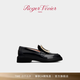 Roger Vivier【24期免息】/RV女鞋Viv Rangers漆皮方扣厚底樂(lè )福鞋 黑色 34.5 （建議拍大半碼，詳詢(xún)客服）