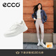 愛(ài)步（ECCO）休閑鞋女鞋 流行百搭球鞋平底板鞋 街頭球鞋272813 白色/灰白色 36