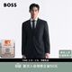 雨果博斯BOSS【正裝】男士26年春季新款彈力布料兩件套常規版型西裝 404-深藍色 XL (52A)