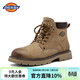 Dickies馬丁靴男靴2025秋冬季新款厚底增高靴子男工裝鞋高幫百搭英倫短靴 黃棕 41
