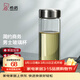 希諾（heenoor） 玻璃杯男士大容量單層透明加厚泡茶水杯商務(wù)便攜家用帶蓋杯子 本色460ml