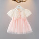 G.duck小黃鴨童裝女童連衣裙夏季嬰兒公主裙周歲禮服女寶寶裙子兒童漢服 粉紅色 73 建議7-9個(gè)月13-18斤