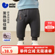迷你巴拉男童女童寶寶褲子冬新品遠紅外發(fā)熱鎖 鐵灰20603 100 cm
