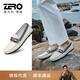 零度Zero豆豆鞋男鞋新款潮流一腳蹬樂(lè )福鞋男英倫風(fēng)秋冬套腳休閑鞋 白色 38 【偏大一碼】