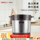 SIMELO施美樂(lè )高真空家用燜燒鍋304不銹鋼免火節能燉湯鍋鍋保溫煲湯 鋼本色(內鍋約5.0L)外鍋7L