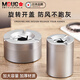MDUG鋁合金煙灰缸旋轉開(kāi)合防飛灰帶蓋家用客廳辦公室車(chē)載蓋煙灰缸擺件 車(chē)載款-六合頁(yè)煙灰缸