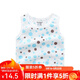 Kordear （考拉蒂爾）嬰兒夏季薄款網(wǎng)眼小背心新生兒純棉無(wú)骨衣服無(wú)袖護肚上衣寶寶夏裝 藍點(diǎn) 73