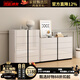 閃朗輕奢餐邊柜斗柜一體家用客廳靠墻置物柜現代簡(jiǎn)約臥室儲物柜收納柜 【鋼化玻璃臺面】長(cháng)70cm高103cm五斗柜 包安裝