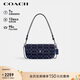 蔻馳（COACH）【專(zhuān)柜同款】禮物女士BROOK小號單肩手提斜挎包深藍色CAT60