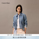 Calvin KleinJeans春秋女士美式潮流復古ck翻卷袖口純棉潮殼牛仔夾克外套