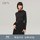 OVV【黃金羊毛】OVV秋冬熱賣(mài)女裝美麗諾羊毛長(cháng)袖打底衫T恤 黑色A2 M