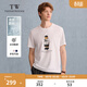 Teenie Weenie小熊男裝T恤2025夏新款休閑簡(jiǎn)約短袖 白色 M