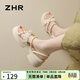 ZHR則則涼拖鞋女甜美風(fēng)珍珠軟厚底兩穿涼鞋女舒適一腳蹬女鞋 CE22 米色39